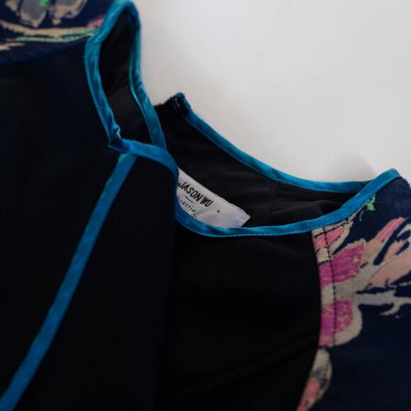 Jason Wu x RTR  Navy Floral Sheath - Picture 6 of 10